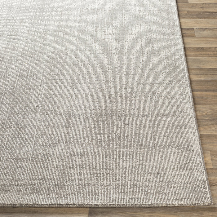 Laurel Foundry Modern Farmhouse Hinerman Handmade Gray/White Rug